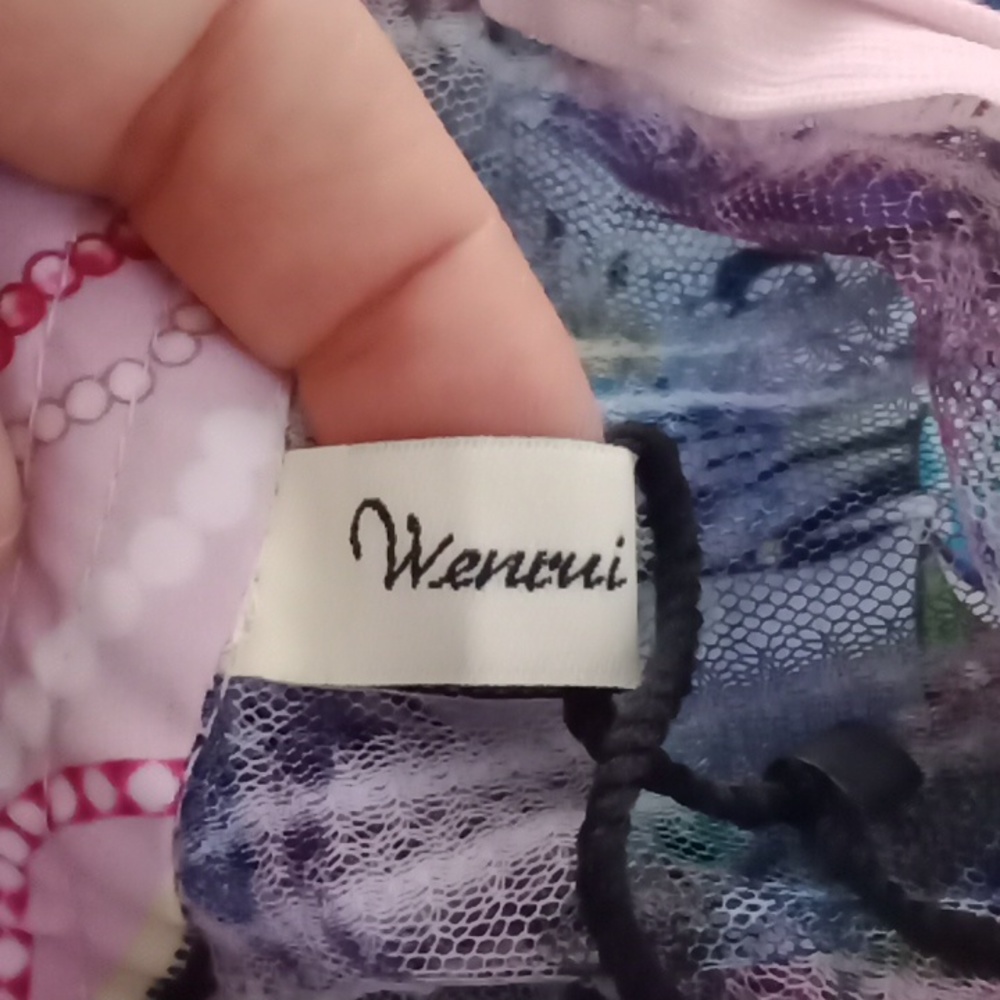 #265NWT French Elegant Temperament High Quality Cartoon Dress. Size: Small - Picture 14 of 15